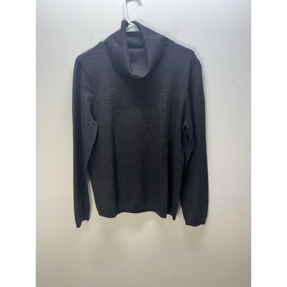 Pendleton Womens Turtleneck Sweater Merino Wool Long Sleeve Black Xl - Picture 1 of 11